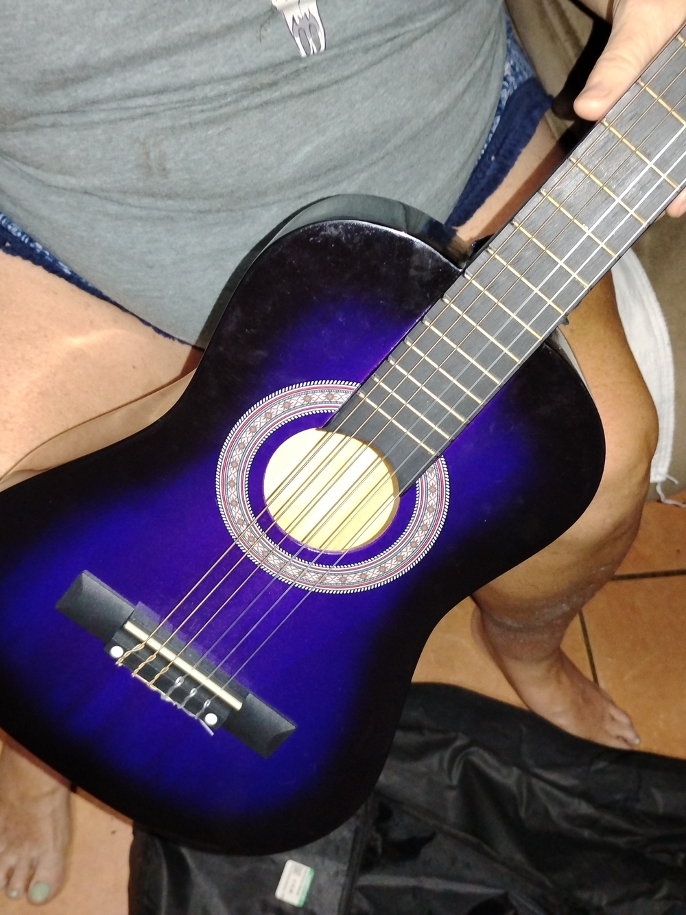 Purple Acoustic Guitar - Gradient Finish